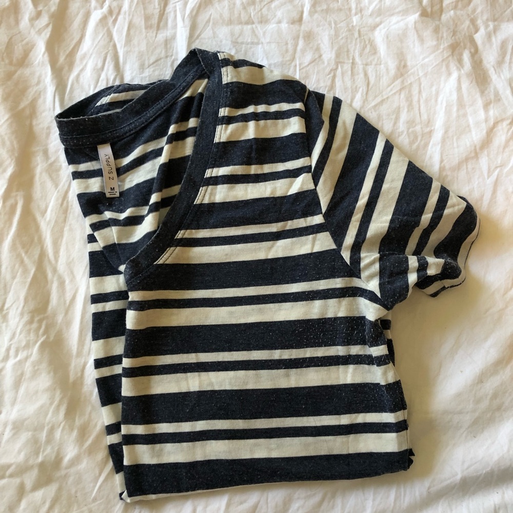 Z Supply Striped V-Neck